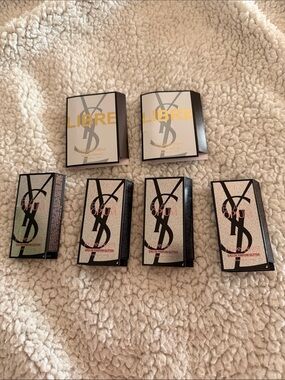 Yves Saint Laurent Libre & Black Opium Mini Gift 6 Set - White, Black, Gold